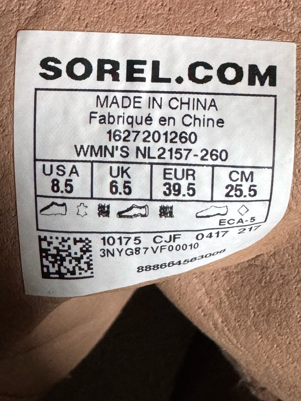 Sorel Major Carly Distressed Leather Canvas Combat Boots Brown Size 8.5 - Picture 5 of 16